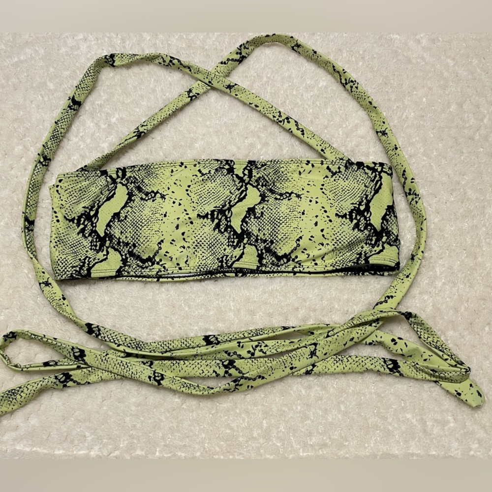 Neon Snake Print Bikini - image 5